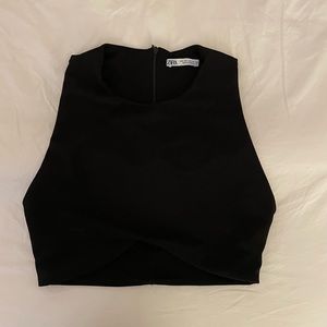 Zara Black Crop Top